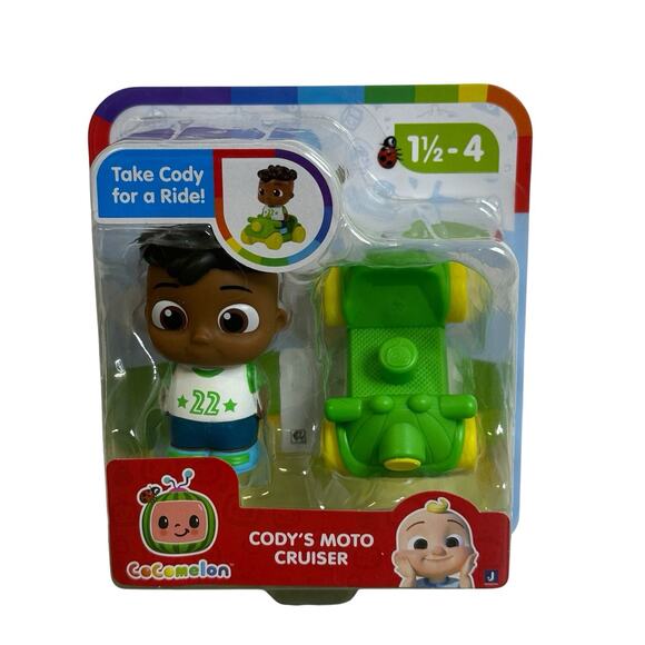 Cocomelon Cody's Moto Cruiser Toy Figure and Vehicle New - Picture 1 of 5